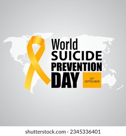 Vector illustration of World Suicide Prevention Day banner