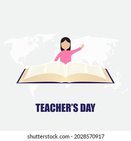 vector illustration for world Teachers day 