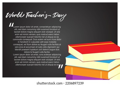 Vector illustration for World Teachers Day