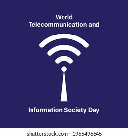 vector illustration for world  telecommunication and information  society day 17 may 