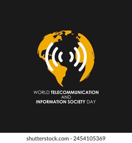 Vector illustration of World Telecommunication and Information Society Day social media feed template