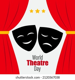 Vector illustration of World Theatre Day