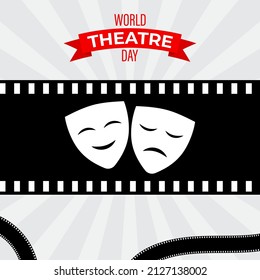 Vector illustration of World Theatre Day