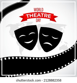 Vector illustration of World Theatre Day