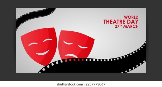 Vector illustration of World Theatre Day