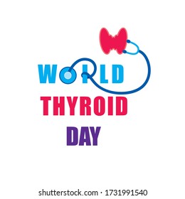 Vector illustration for World Thyroid Day banner or poster design