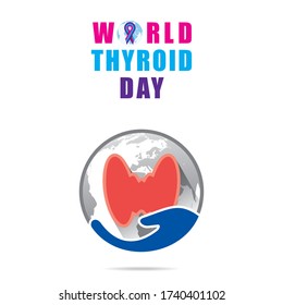Vector illustration for World Thyroid Day banner or poster design