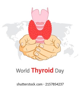 vector illustration for world thyroid day