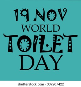 Vector illustration of world toile tday background. 