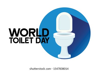  Vector illustration of World toilet day.