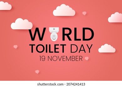 Vector illustration of World toilet day.