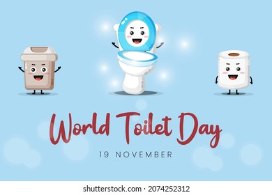 Vector illustration of World toilet day.