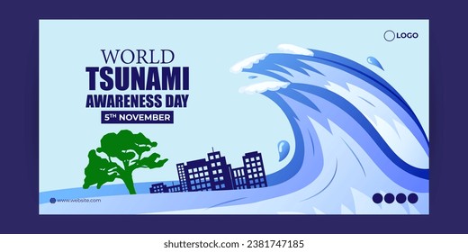 Vector illustration for World Tsunami Awareness Day