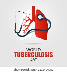 Vector Illustration of World Tuberculosis Day
