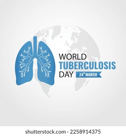 Ilustración vectorial del Día Mundial de la Tuberculosis.
