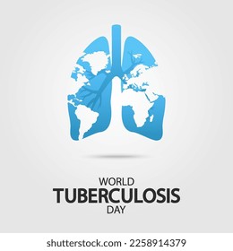 Vector Illustration of World Tuberculosis Day.
