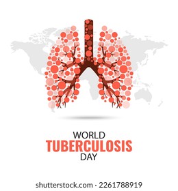 Vector Illustration of World Tuberculosis Day.
