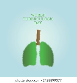 Vector Illustration of World Tuberculosis Day.