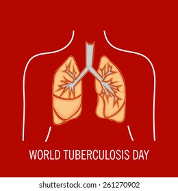 Vector illustration for World Tuberculosis Day.