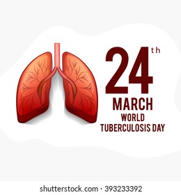 Vector illustration of World Tuberculosis Day.