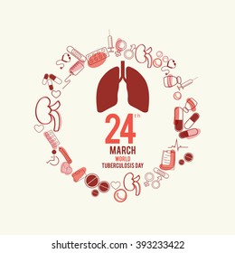 Vector illustration of World Tuberculosis Day.