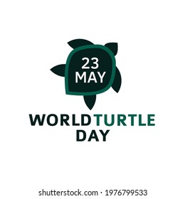 vector illustration World Turtle Day Background 23 may