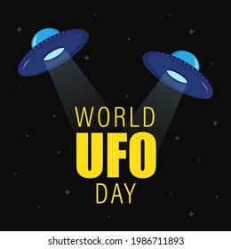 vector illustration for world ufo day