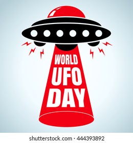 Vector illustration for world UFO day
