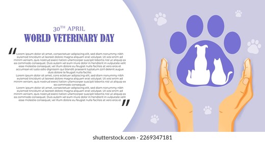 Vector illustration for world veterinary day