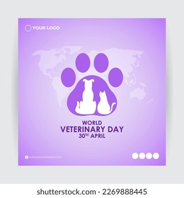 Vector illustration for world veterinary day