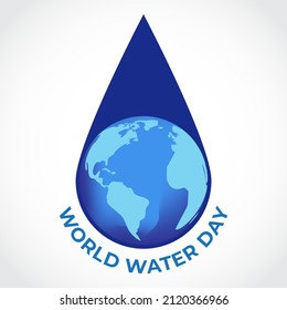 Vector illustration of World Water Day