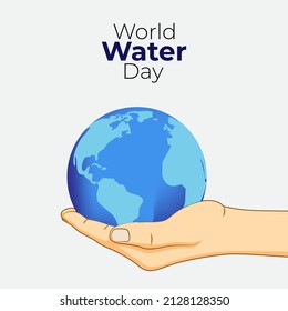 Vector illustration of World Water Day