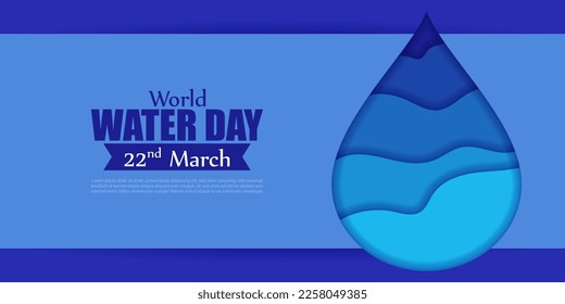 Vector illustration of World Water Day