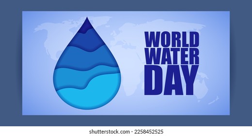 Vector illustration of World Water Day
