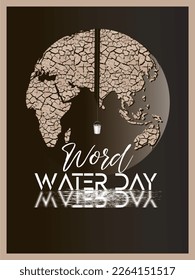 Vector illustration of World Water Day.