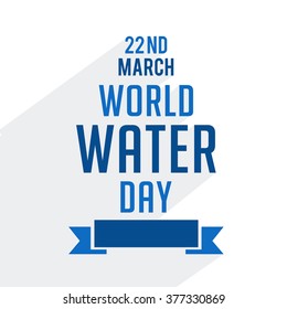  Vector Illustration of World Water Day.