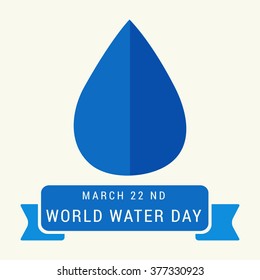  Vector Illustration of World Water Day.
