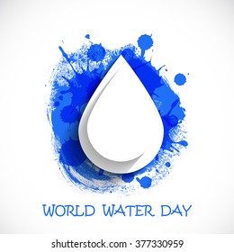  Vector Illustration of World Water Day.