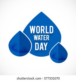  Vector Illustration of World Water Day.
