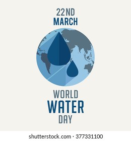  Vector Illustration of World Water Day.
