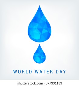  Vector Illustration of World Water Day.