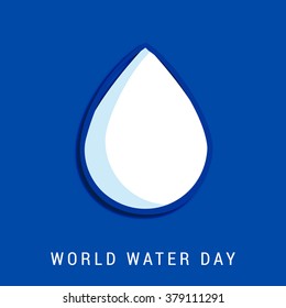 Vector Illustration of World Water Day.