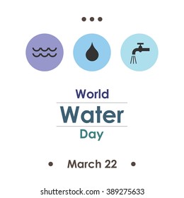 vector illustration / world water day