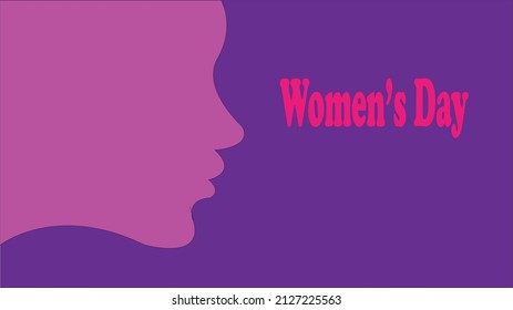 Vector illustration of world women's day.  Background for international women's day poster