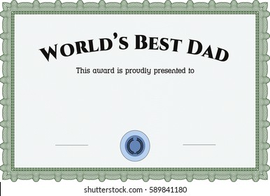 176 Best Dad Certificate Images, Stock Photos & Vectors | Shutterstock