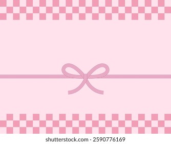 Vector illustration of mizuhiki.　Gift wrapping paper background illustration.