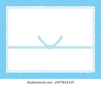 Vector illustration of mizuhiki.　Gift wrapping paper background illustration.