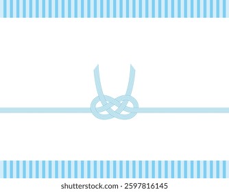 Vector illustration of mizuhiki.　Gift wrapping paper background illustration.