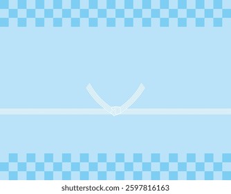 Vector illustration of mizuhiki.　Gift wrapping paper background illustration.