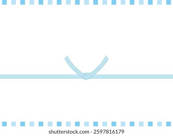 Vector illustration of mizuhiki.　Gift wrapping paper background illustration.